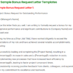 Bonus Request Letter