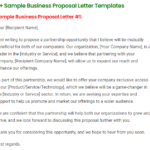 Business Proposal Letter