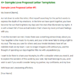 Love Proposal Letter