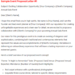 Sample Event Proposal Letter