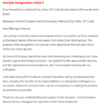 Sample Resignation Letter For Career Growth