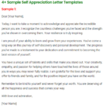 Self Appreciation Letter