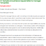 annual leave request letter to manager